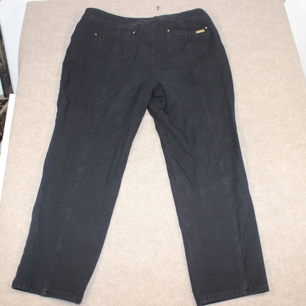 Chico's So Slimming Black Straight Leg Pull On Pants Size 2.5 Short - Picture 6 of 6